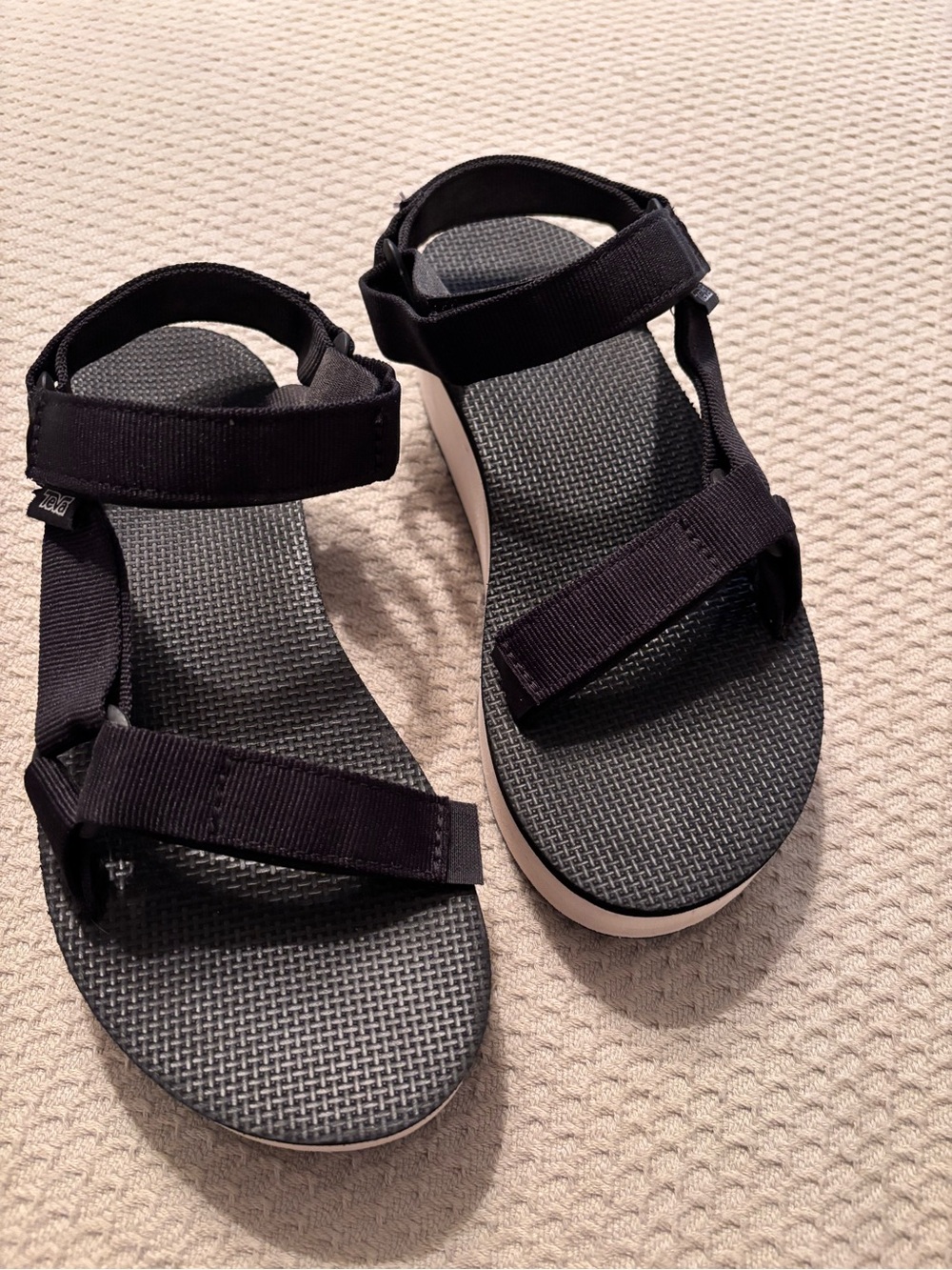 Teva Women's Black Adjustable Strap Sport Sandals